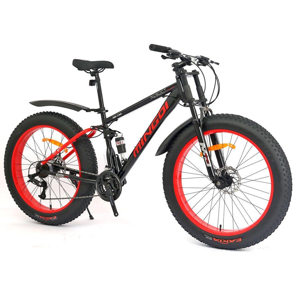 Mingdi Велосипед Fat-bike, 26MD-732-24S GMINDI, 26-дюймовый новый высококачественный велосипед, 24 скорости, снежный пляжный велосипед, ширина шины 4,0