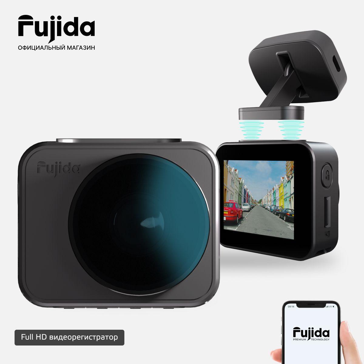 Видеорегистратор автомобильный Fujida Zoom Okko WiFi - высокое качество записи FullHD с CPL-антибликовым фильтром, WiFi-модулем и магнитным креплением