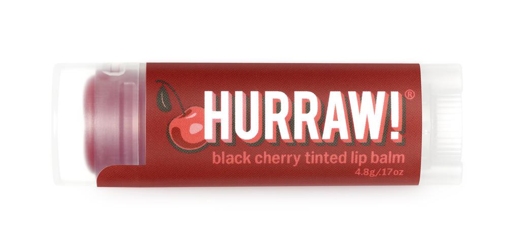 Hurraw! Оттеночный бальзам для губ Черешня, Black Cherry Tinted Lip Balm