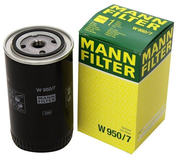 MANN FILTER Фильтр масляный арт. W950/7, 1 шт.