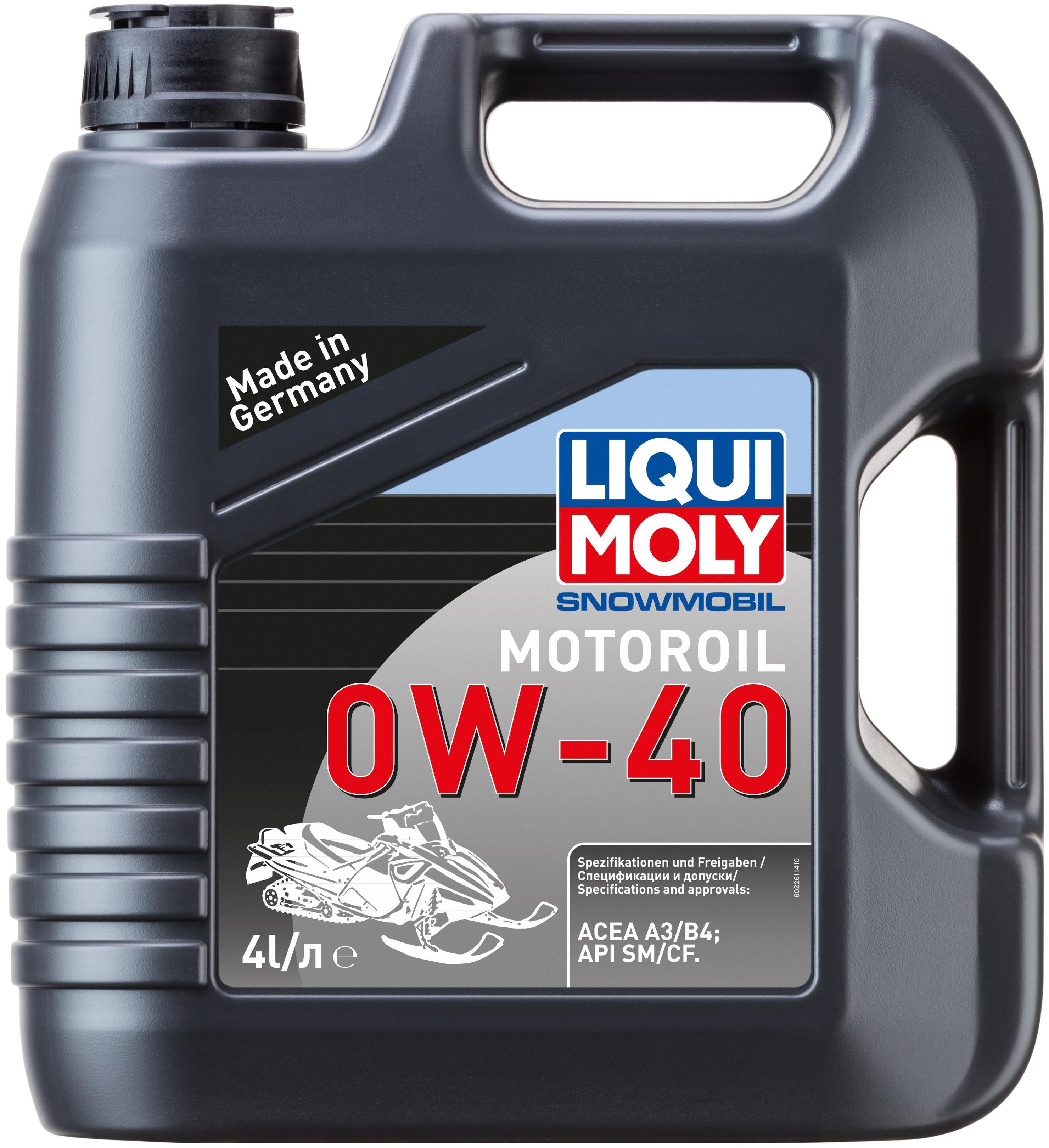 Liqui Moly SNOWMOBIL MOTOROIL 0W-40 Масло моторное, Синтетическое, 4 л