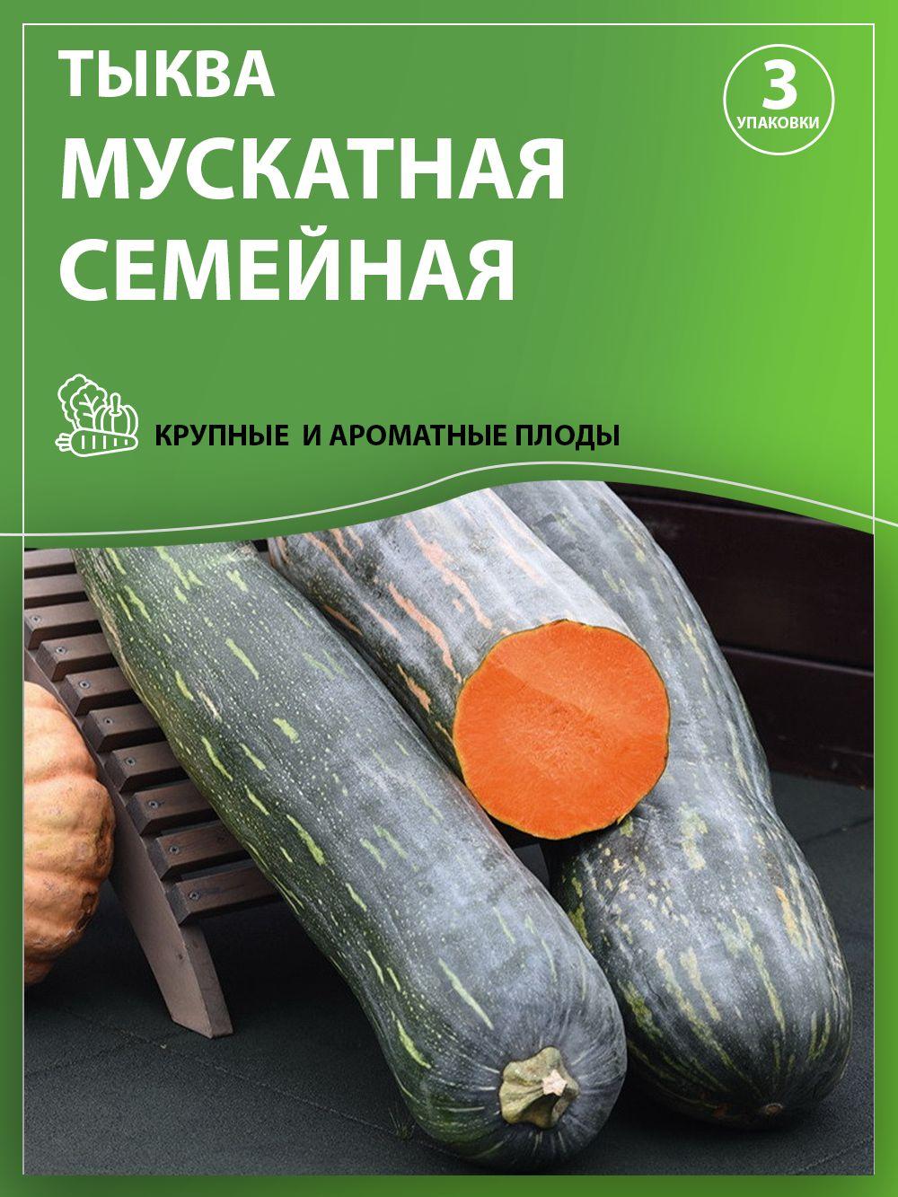 Агрохолдинг Поиск, Тыква мускатная Семейная , Набор из 3-х упаковок семян, по 5 шт. в каждой упаковке.