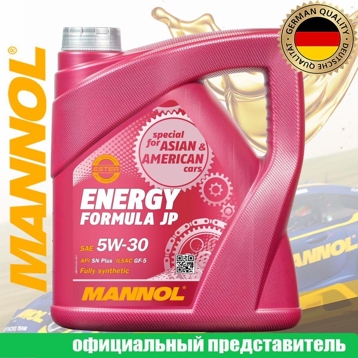 MANNOL ENERGY FORMULA JP 5W-30 Масло моторное, Синтетическое, 4 л