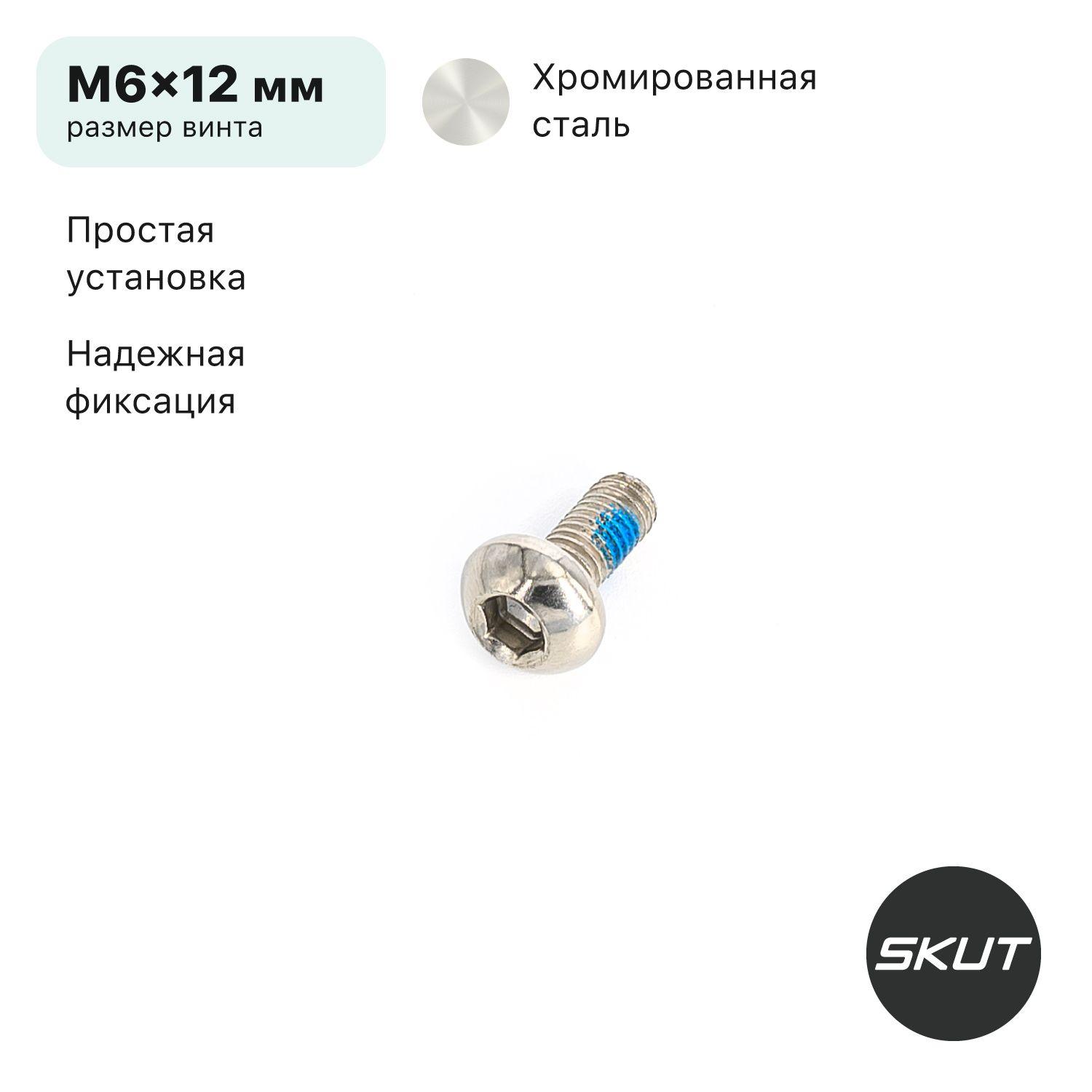 Винт для оси SKUT AX4, M6x12 мм, сталь