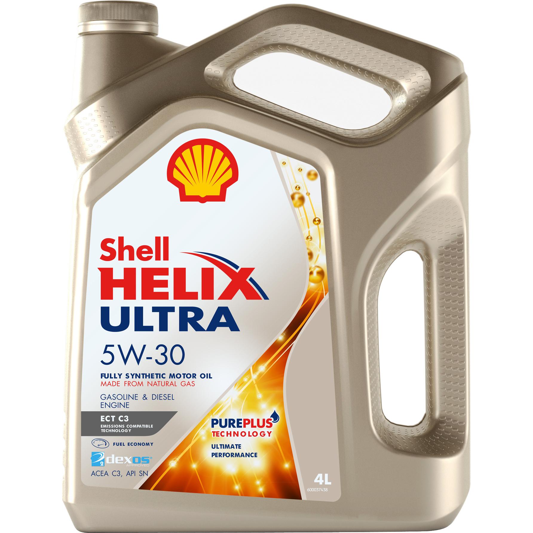 Масло моторное SHELL Helix Ultra ECT C3 5W-30 Масло моторное, Синтетическое, 4 л