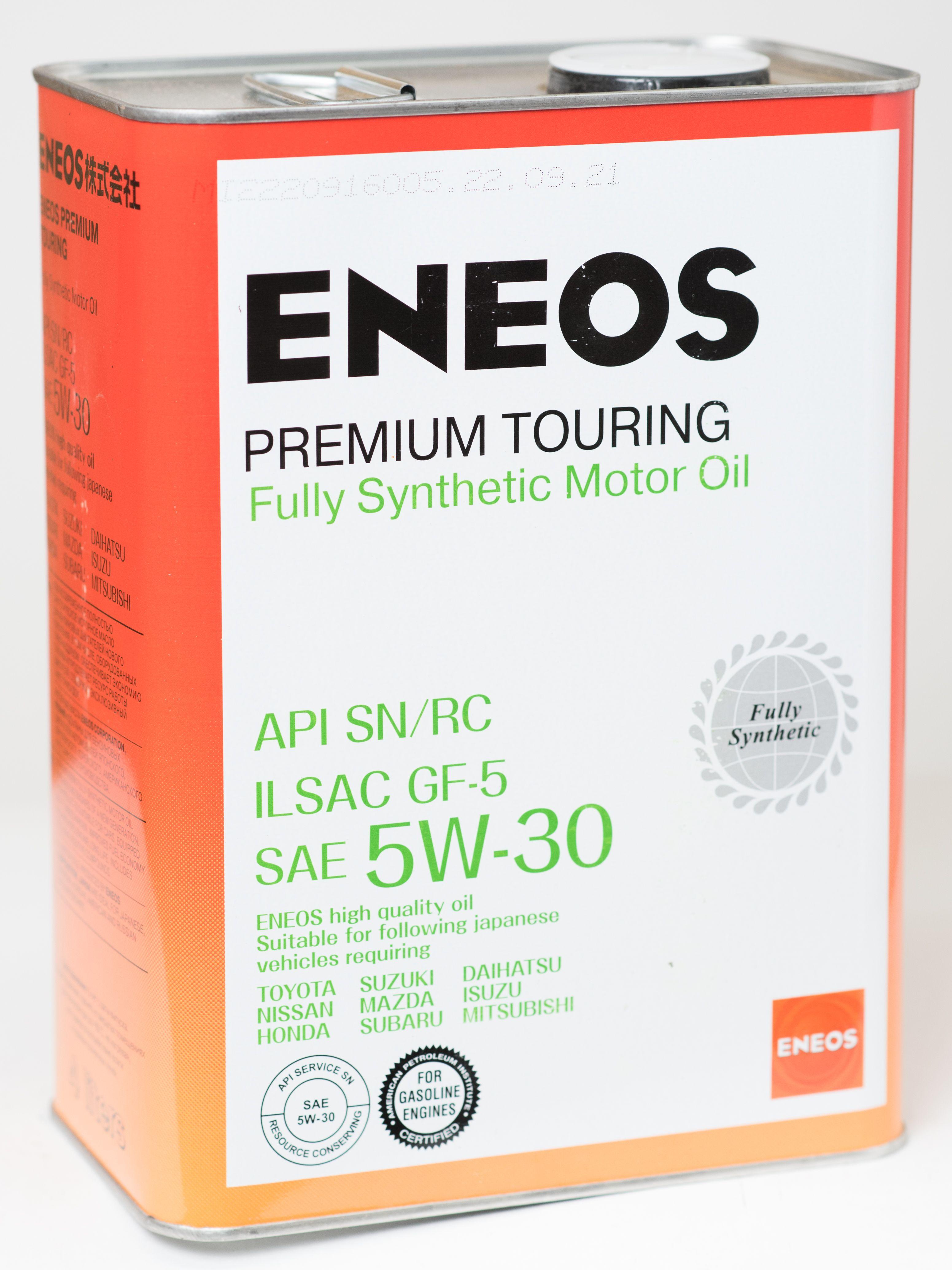 ENEOS PREMIUM TOURING FULLY SYNTHETIC 5W-30 Масло моторное, Синтетическое, 4 л