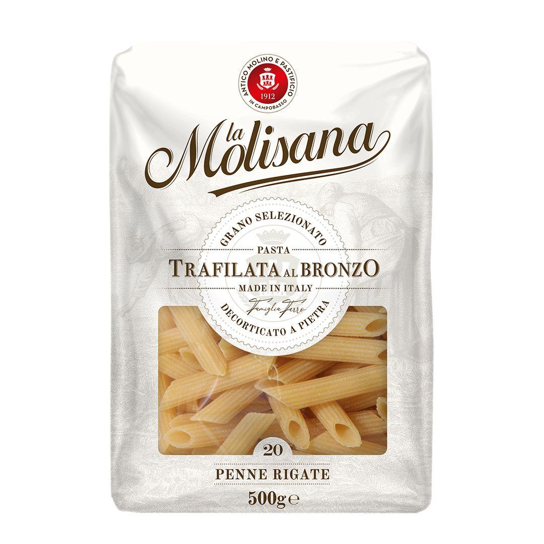 Макароны La Molisana Penne rigate Перья рифленые из твердых сортов пшеницы № 20B, 500г