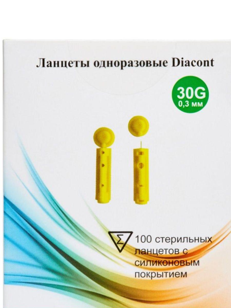 Ланцеты Diacont одноразовые 100шт (Диаконт)