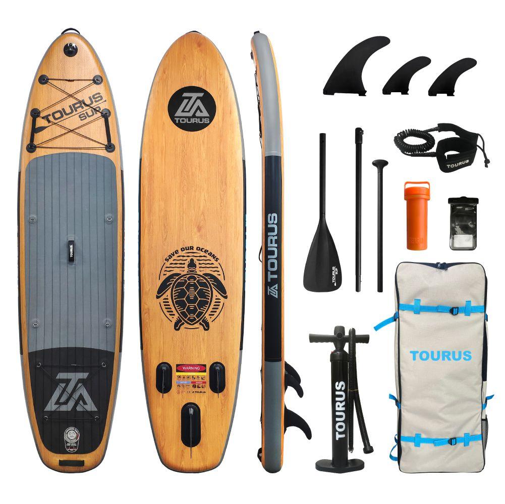 Tourus | Надувная серфинг доска SUP board TOURUS 11.0 S1 2023 (335х84х15 см) с рюкзаком, веслом, насосом и страховочным лишем