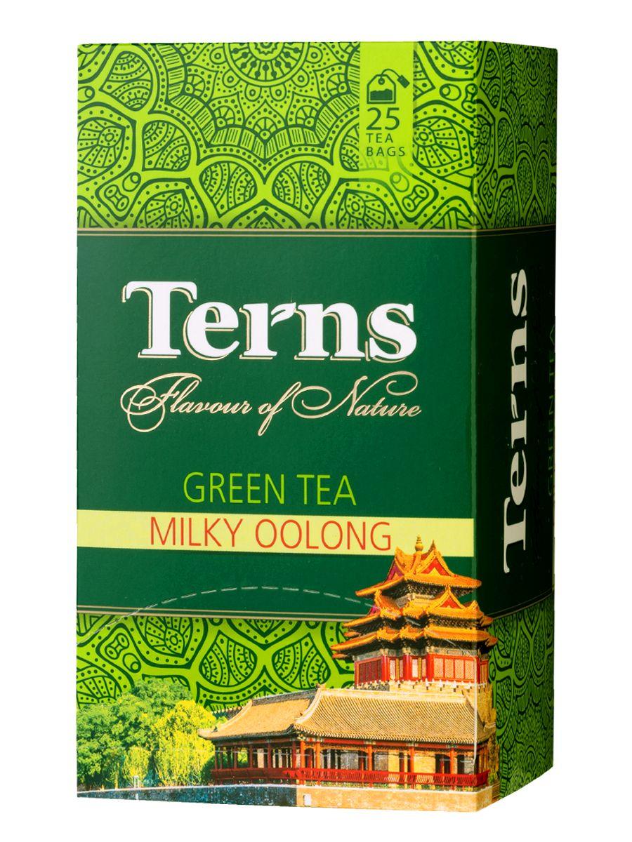 Terns "Milky Oolong" чай зеленый пакетированный со вкусом топленого молока, в саше, 25 пак