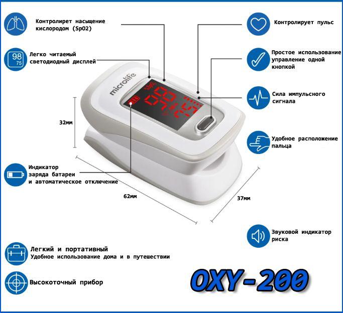 Microlife | Пульсоксиметр Microlife OXY 200