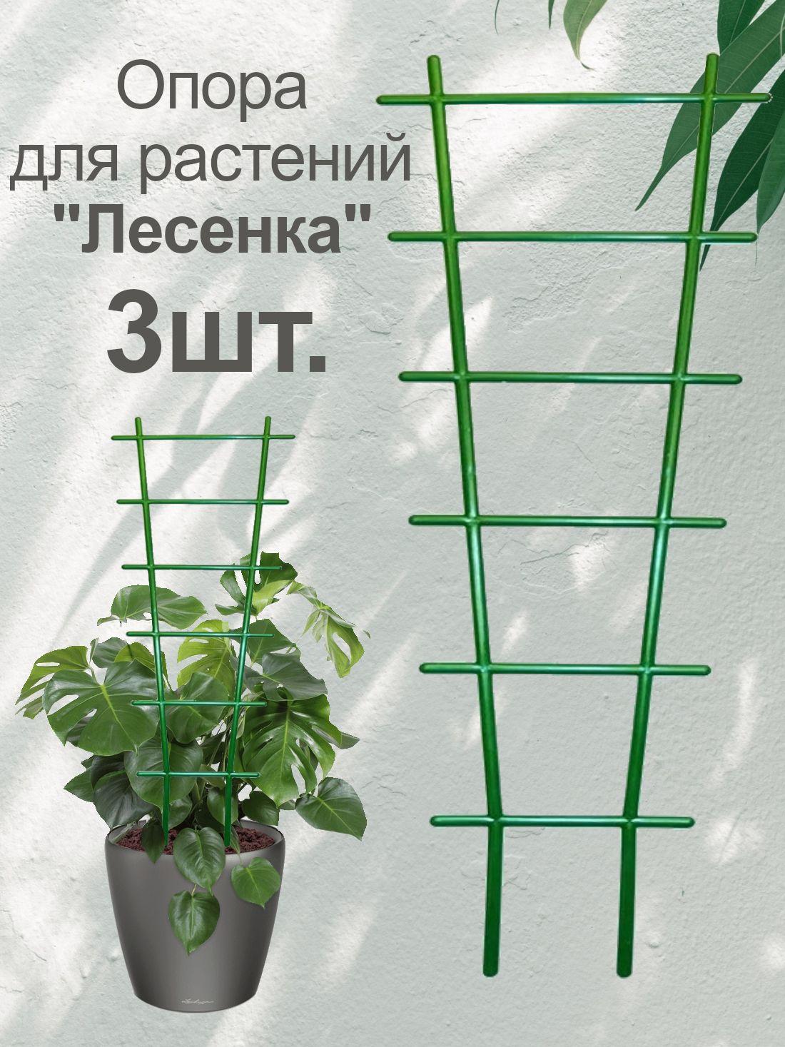 Подставка (опора) для комнатных растений "Лесенка", 56*18,5 см (3 шт.)