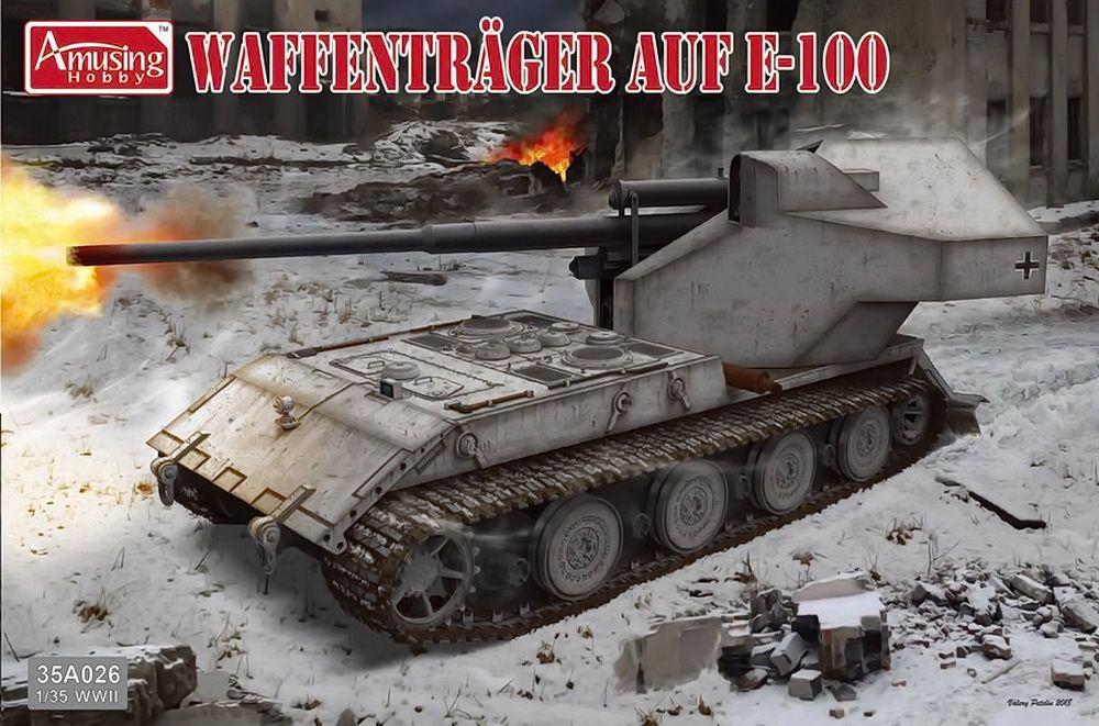 Сборная модель танка Amusing Hobby Waffentrager auf E-100, масштаб 1/35