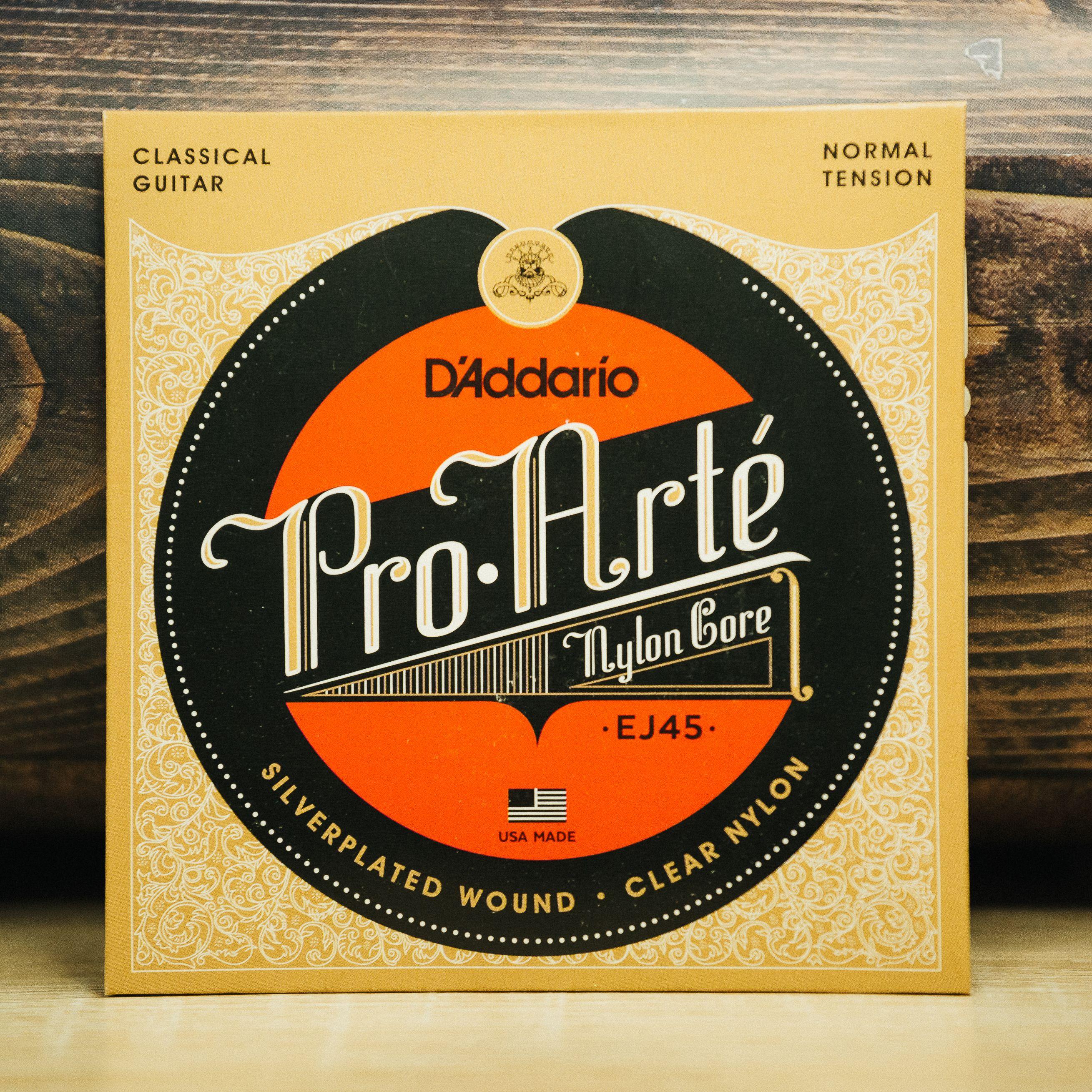 Струны для классической гитары D'ADDARIO EJ45 PRO-ARTE NYLON NORMAL TENSION