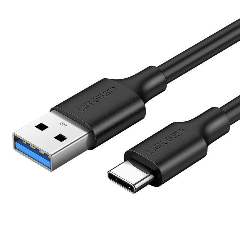 Кабель UGREEN US184 (20881) USB 3.0 A Male to Type C Male Cable Nickel Plating. Длина: 0,5 м. Цвет: черный