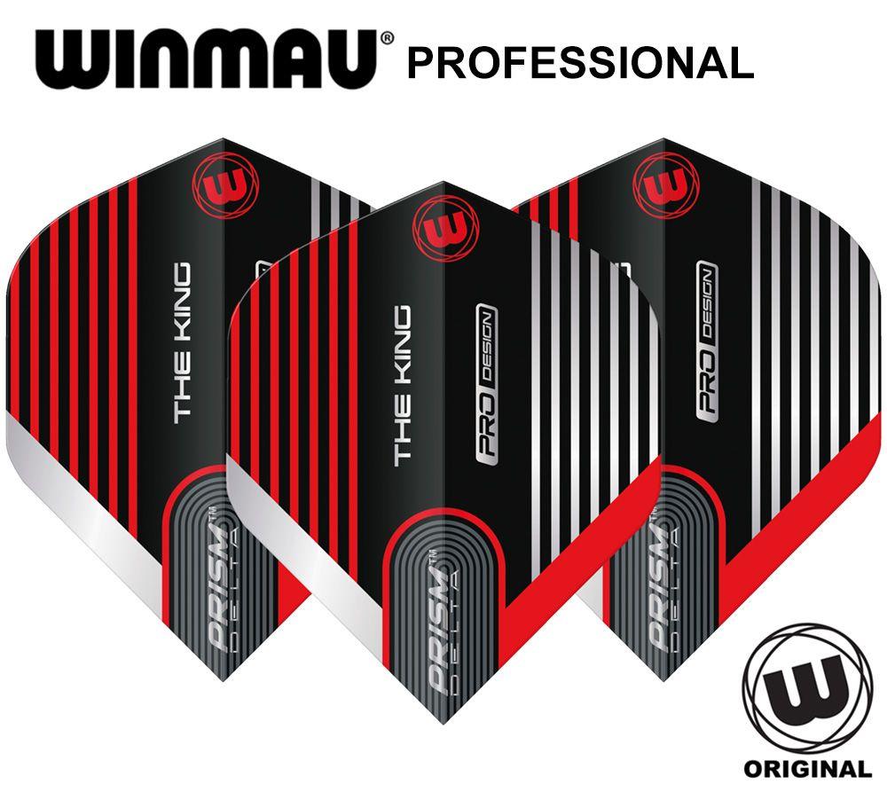 Профессиональные оперения 3шт Winmau Prism Delta The King (6915.254) Pro Design. Для дротиков Дартс.