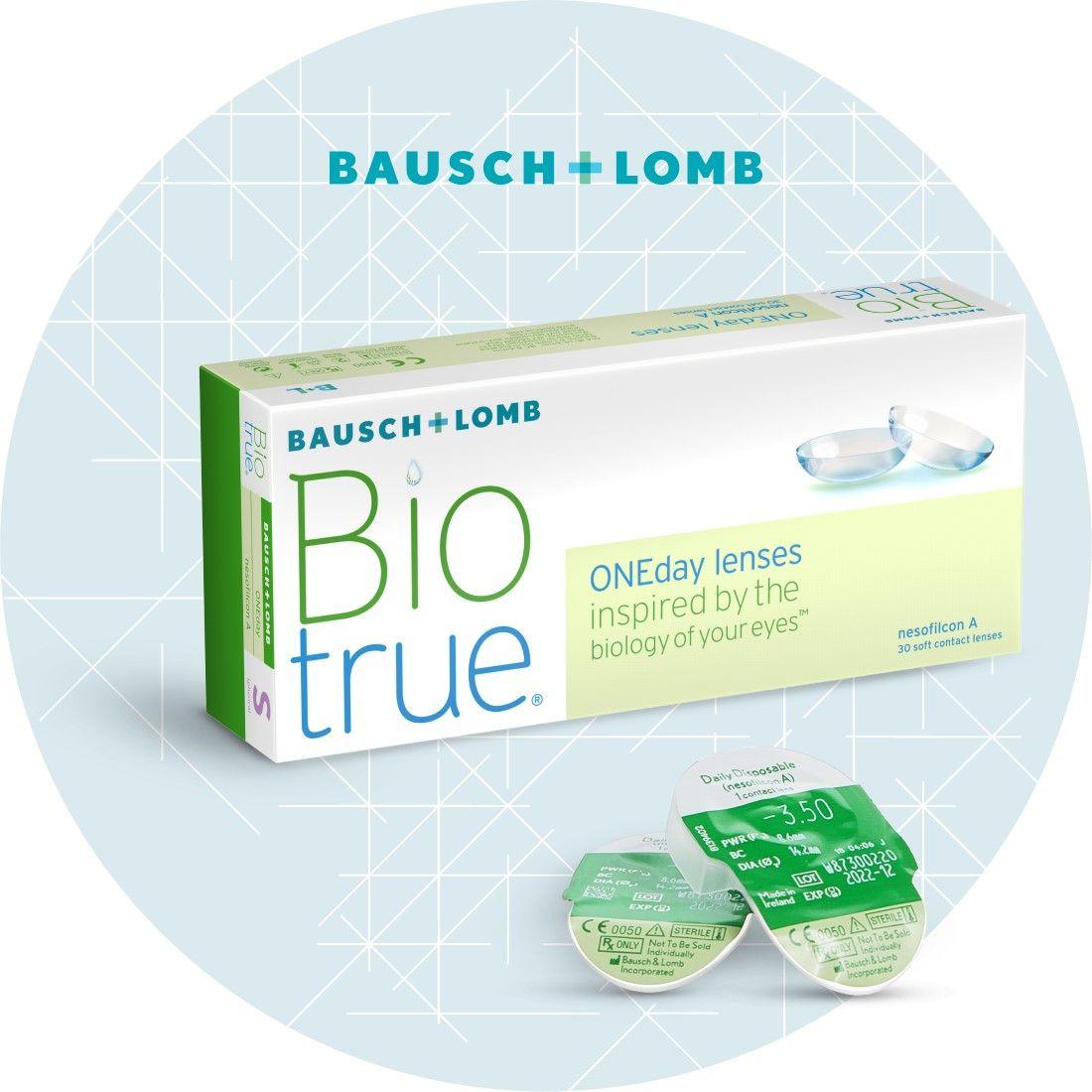 Контактные линзы Biotrue ONEday, 30 шт. -2.25 / 8.6/ 1 день