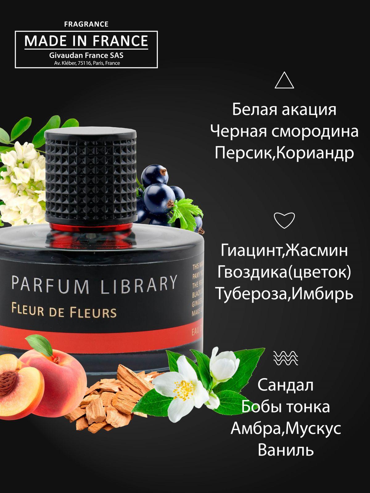 Парфюмерная вода женская 60 мл. Parfum Library Fleur de Fleurs