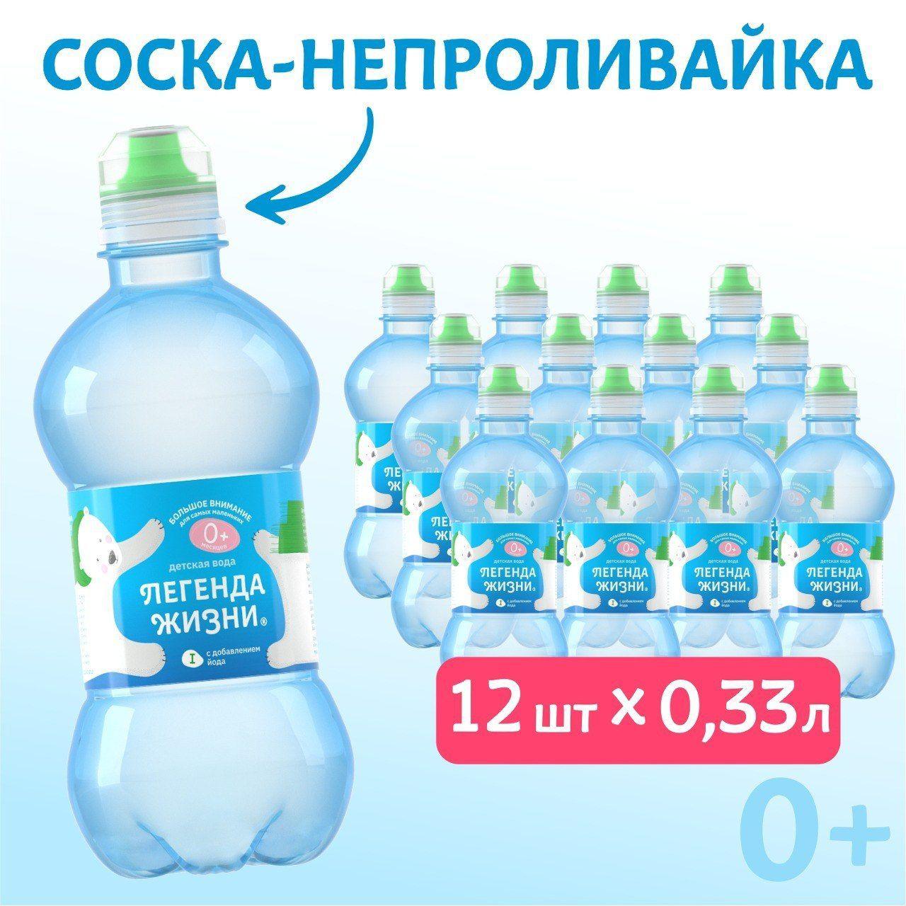 ЛЕГЕНДА ЖИЗНИ Вода Питьевая Негазированная 330мл. 12шт