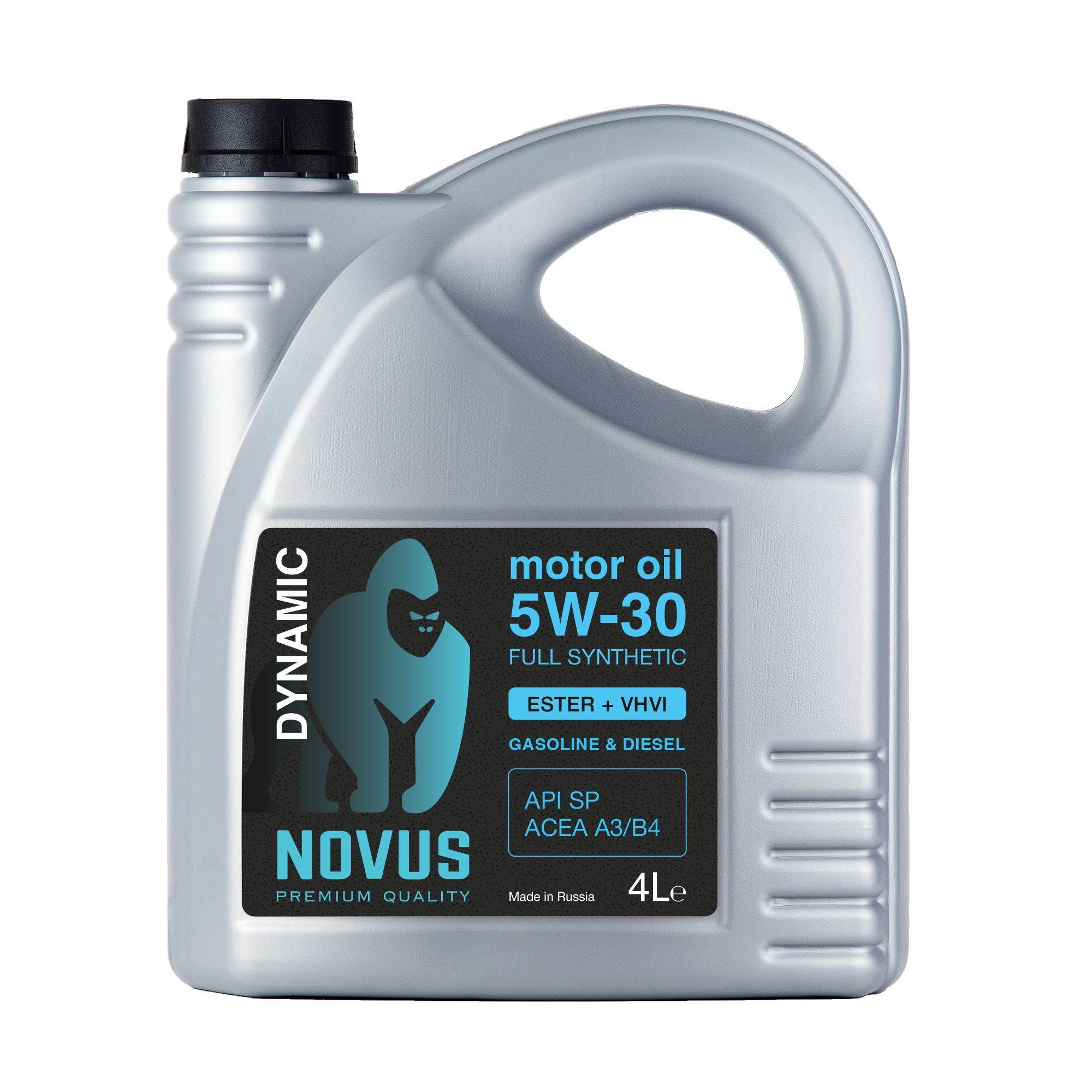 NOVUS 5W-30 Масло моторное, Синтетическое, 4 л