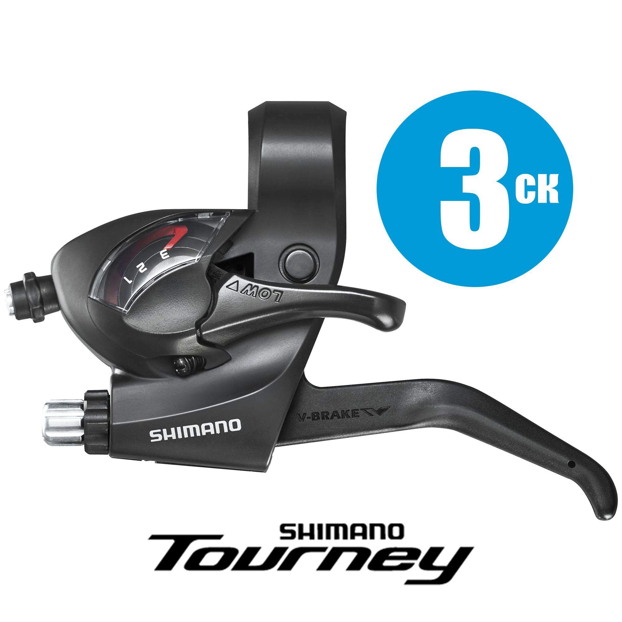 Шифтер ручка тормоза 3 скорости левый 180 см, Shimano Tourney ST-EF41, OEM