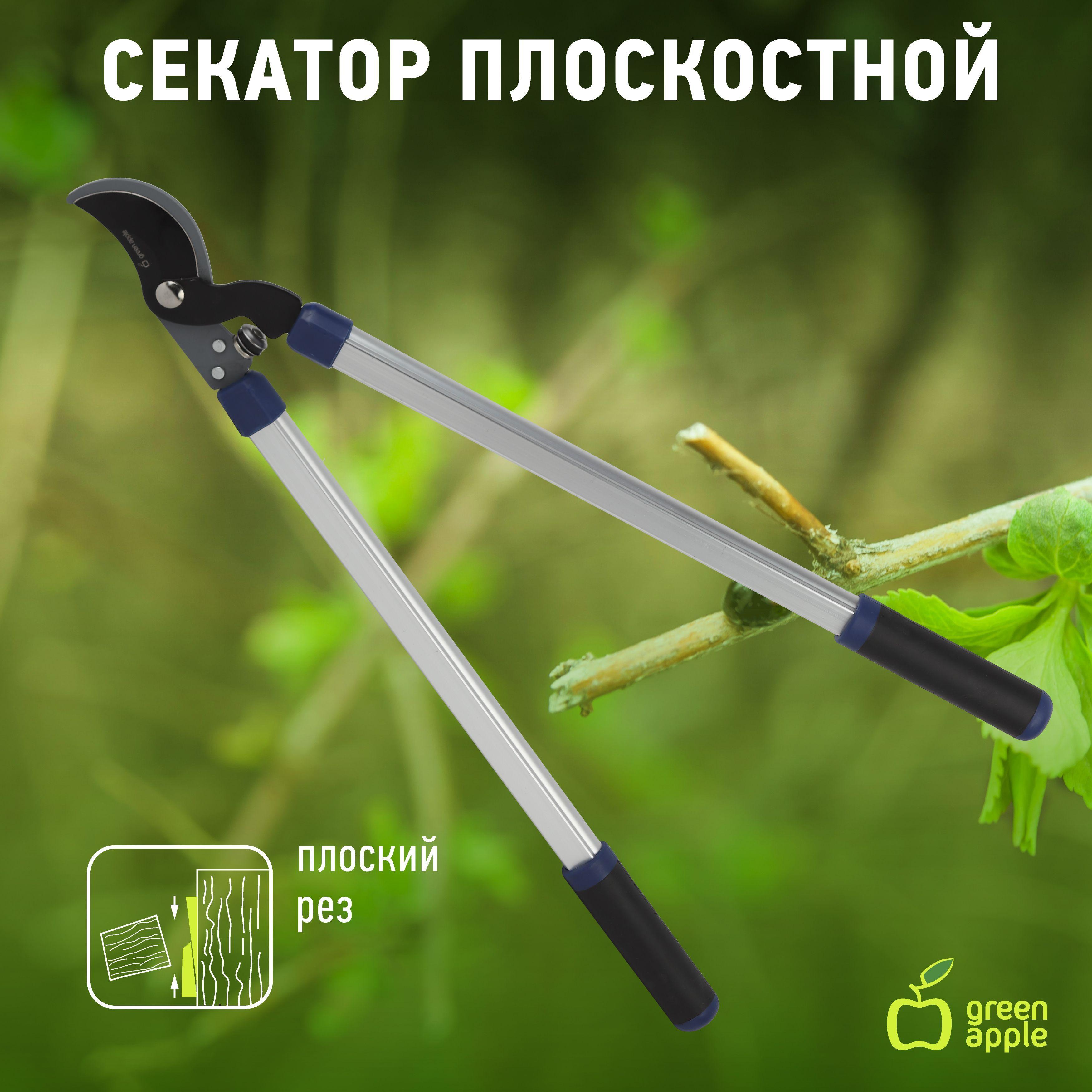 Секатор садовый профессиональный механический GREEN APPLE GAECO05-12 / Сучкорез плоскостной ручной / Ножницы садовые