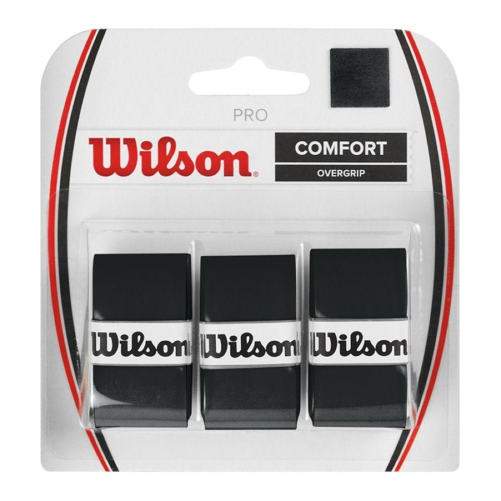 Намотка для ракетки Wilson PRO Comfort Overgrip BLACK (3шт)