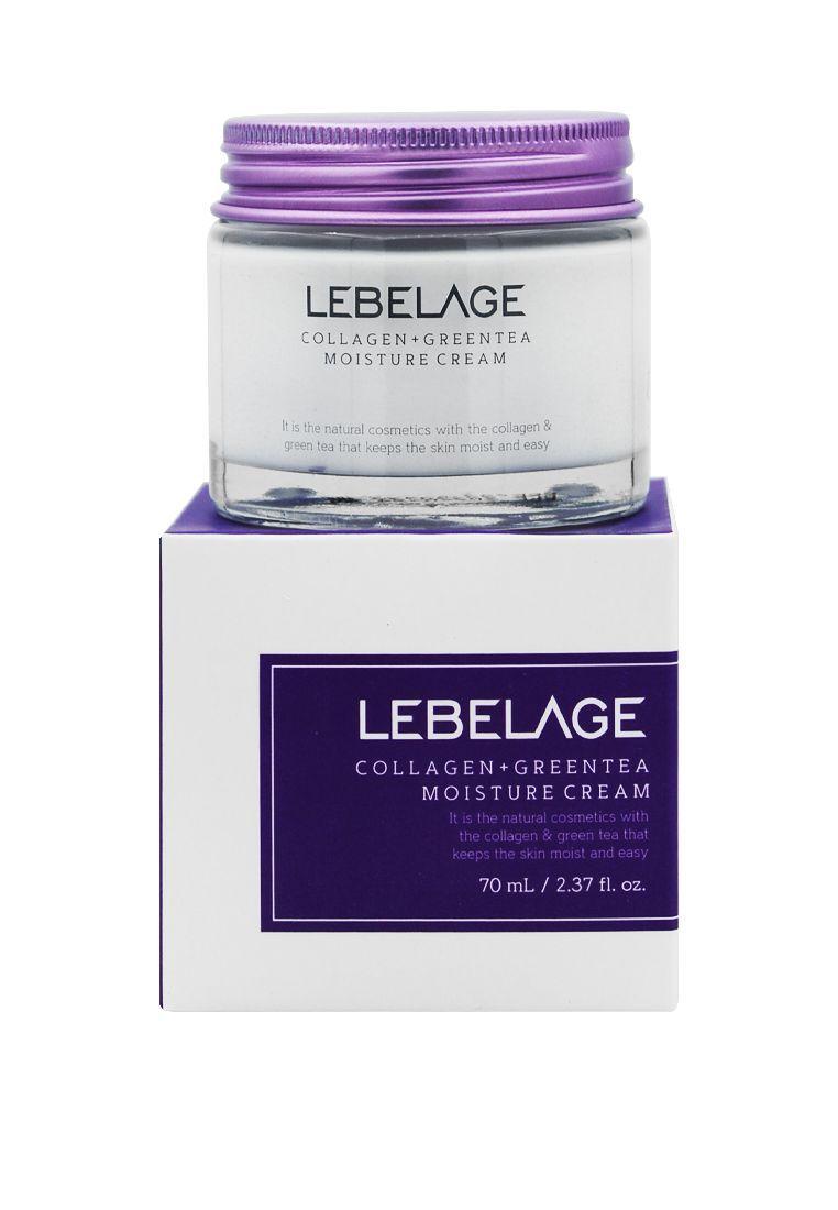 Увлажняющий крем Lebelage Collagen Green Tea Moisture Cream с зеленым чаем и коллагеном, 70мл