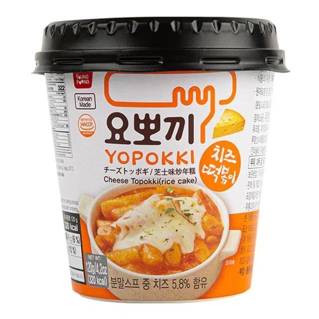 Yopokki | Рисовые палочки Йопокки с сыром Yopokki,120-140гр, Китай