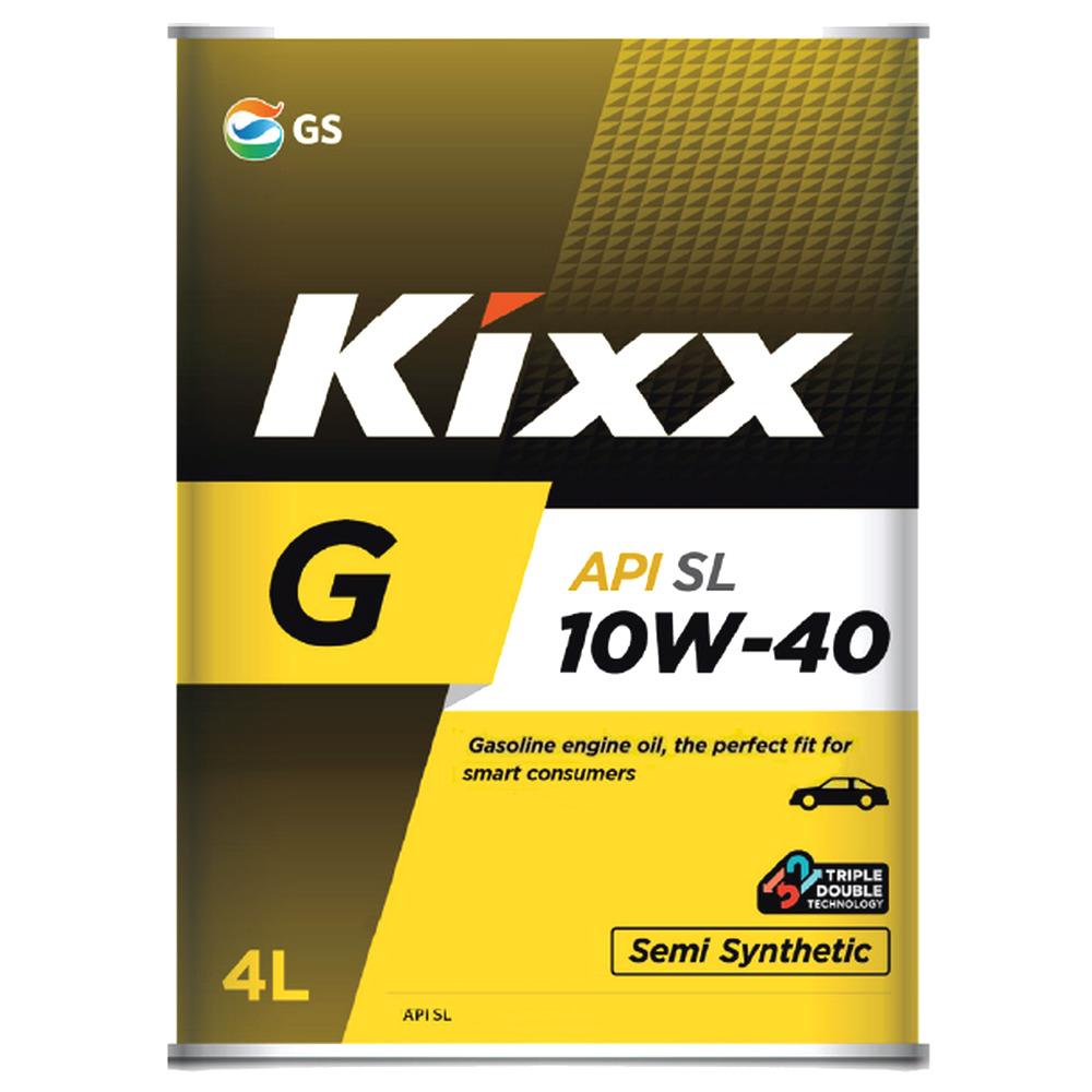 Kixx G SL 10W-40 Масло моторное, Полусинтетическое, 4 л