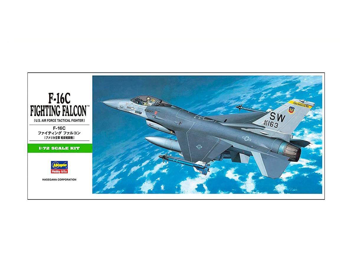 Hasegawa H-B2 Американский истребитель F-16C Fighting falcon (1:72) Модель для сборки