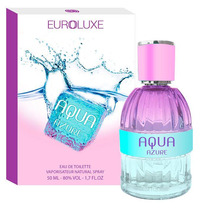 Euroluxe/Туалетная вода Aqua Azure жен. 50 мл /Парфюм женский, парфюм,женский, духи, туалетная вода, парфюмерия, для женщин, для девочек, подарок