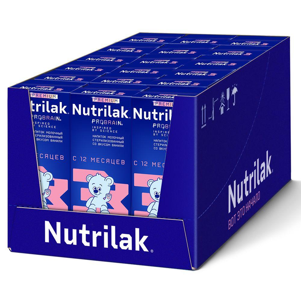 Молочная смесь готовая Nutrilak Premium 3, с 12 месяцев, 200 мл х 18 шт.