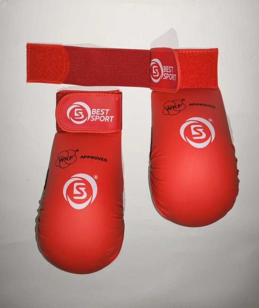 Накладки на руки BestSport для каратэ WKF-1128-red-S