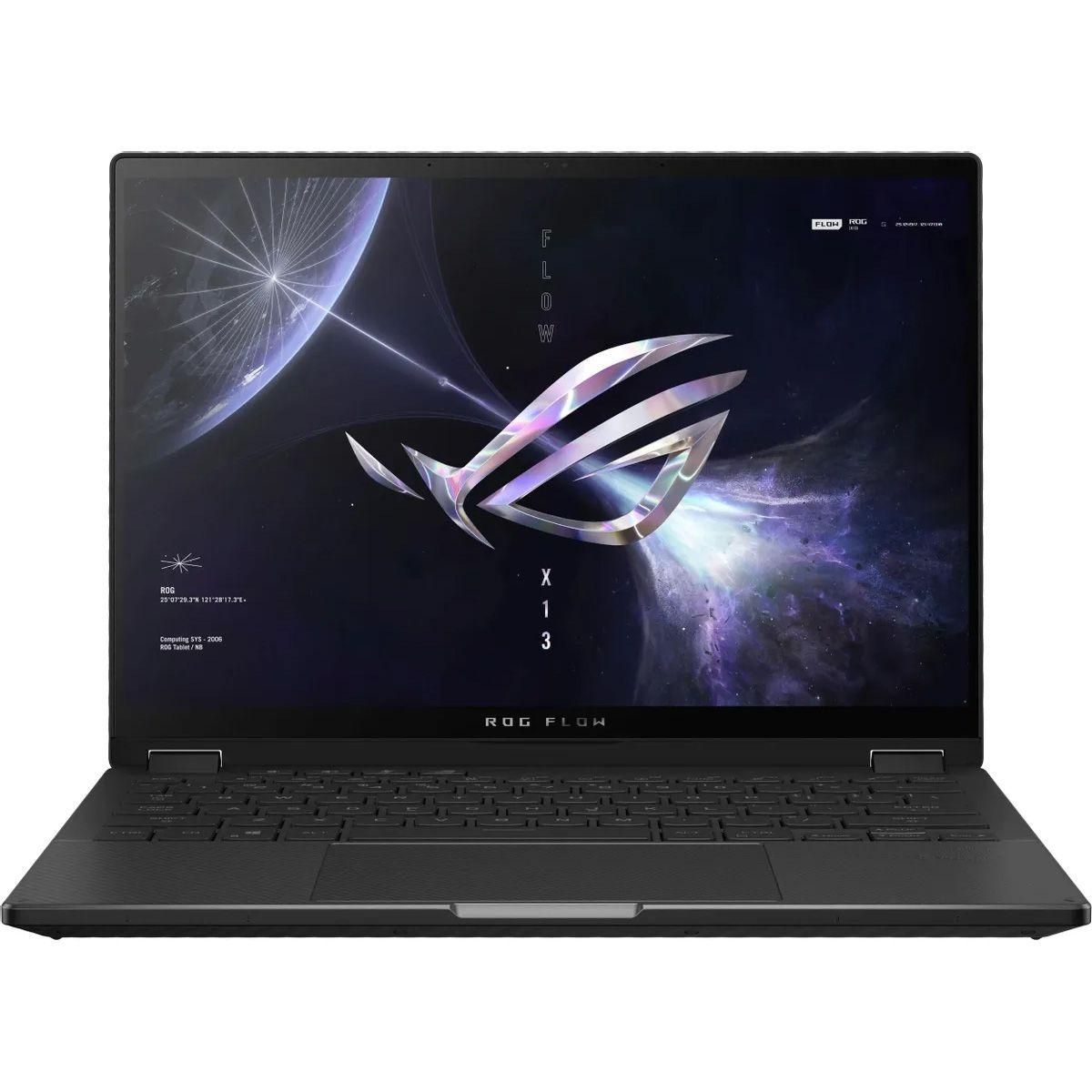 ASUS ROG Flow X13 GV302XV-MU020W Игровой ноутбук 13.4", AMD Ryzen 9 PRO 7940HS, RAM 16 ГБ, SSD 1024 ГБ, NVIDIA GeForce RTX 4060 для ноутбуков (8 Гб), Windows Home, (90NR0DT1-M001H0), черный, Русская раскладка