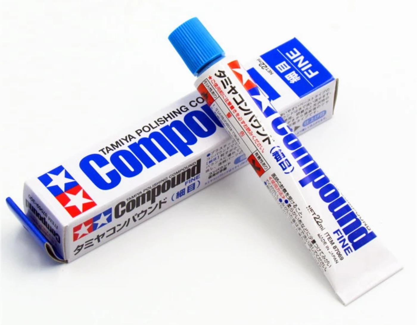 Tamiya Polishing Compound Fine, Полировочная паста для выравнивания поверхностей, Для сборных моделей