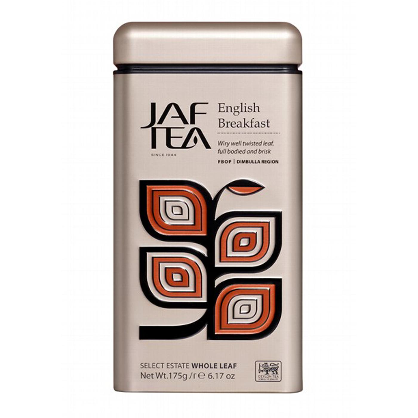 Чай цейлонский JAF TEA "English Breakfast" чёрный листовой, сорт FBOP, 175 г.