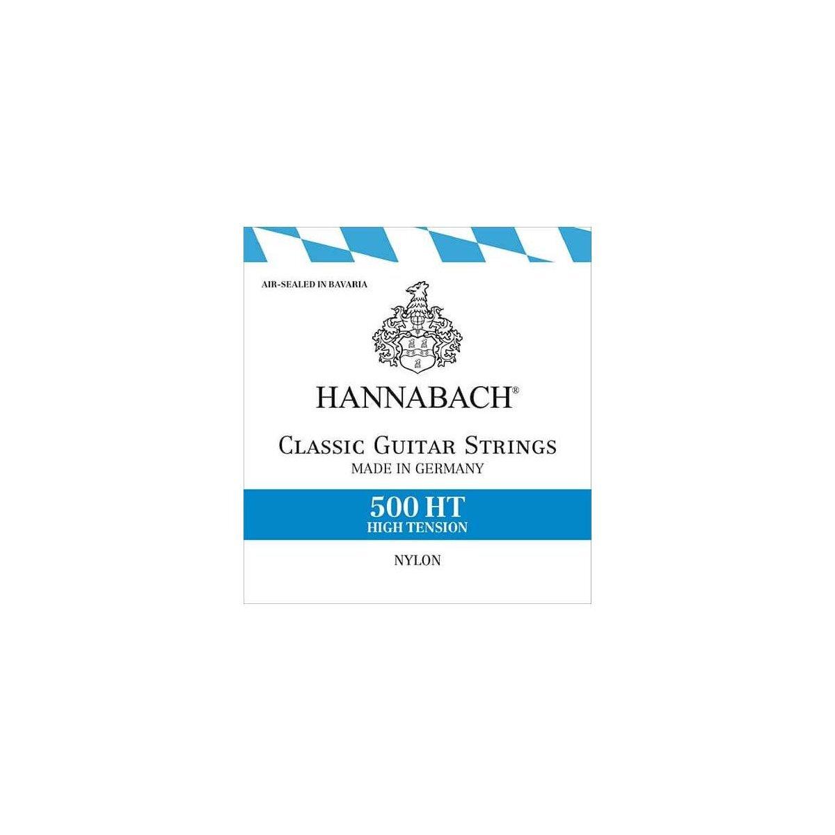 Hannabach | 500HT Комплект струн для классической гитары, посеребренная медь, сильное натяжение, Hannabach