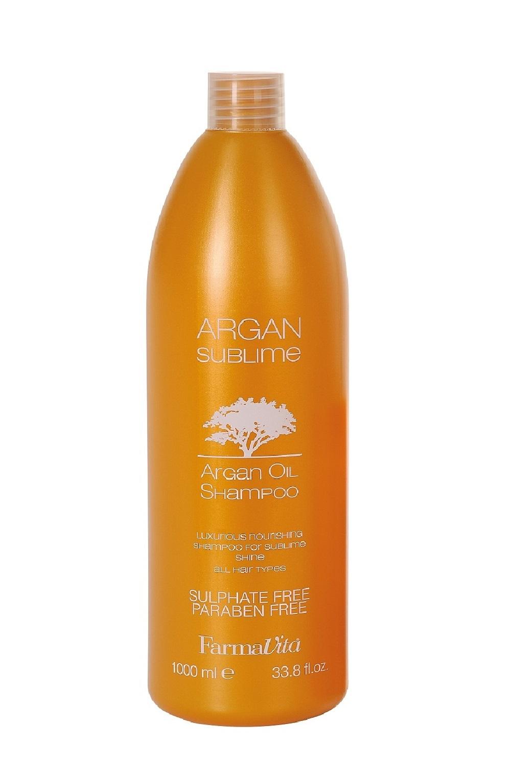 FARMAVITA Шампунь с аргановым маслом для всех типов волос ARGAN Sublime SHAMPOO 1000 ml