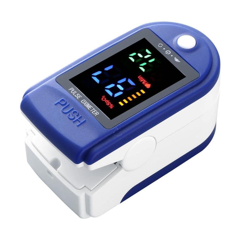 Pulse Oximeter Fingertip | Пульсоксиметр на палец (пульсометр) для измерения кислорода в крови (оксиметр) + 2 батарейки в подарок