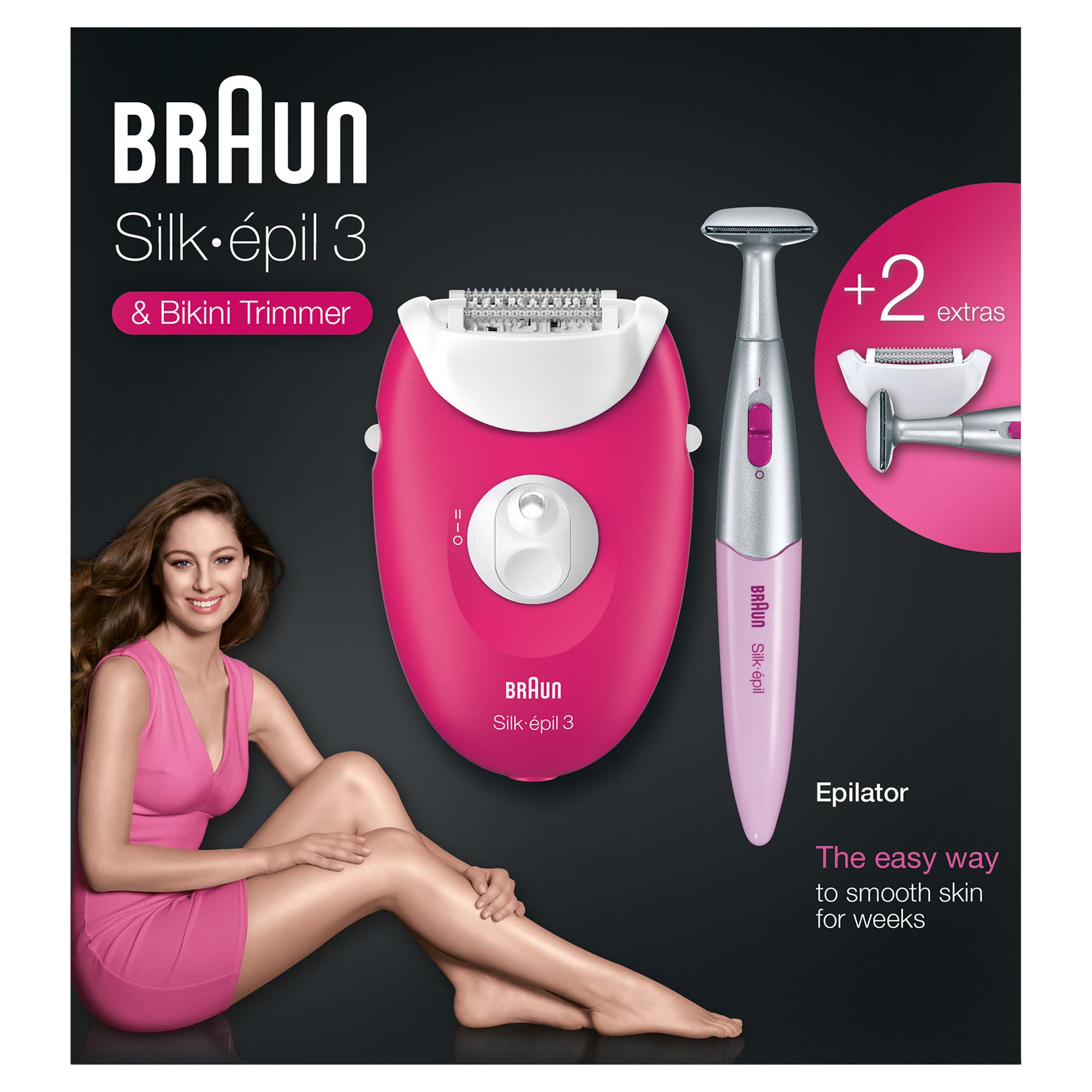 Braun Эпилятор женский Silk-epil 3 - 3420 + стайлер для бикини