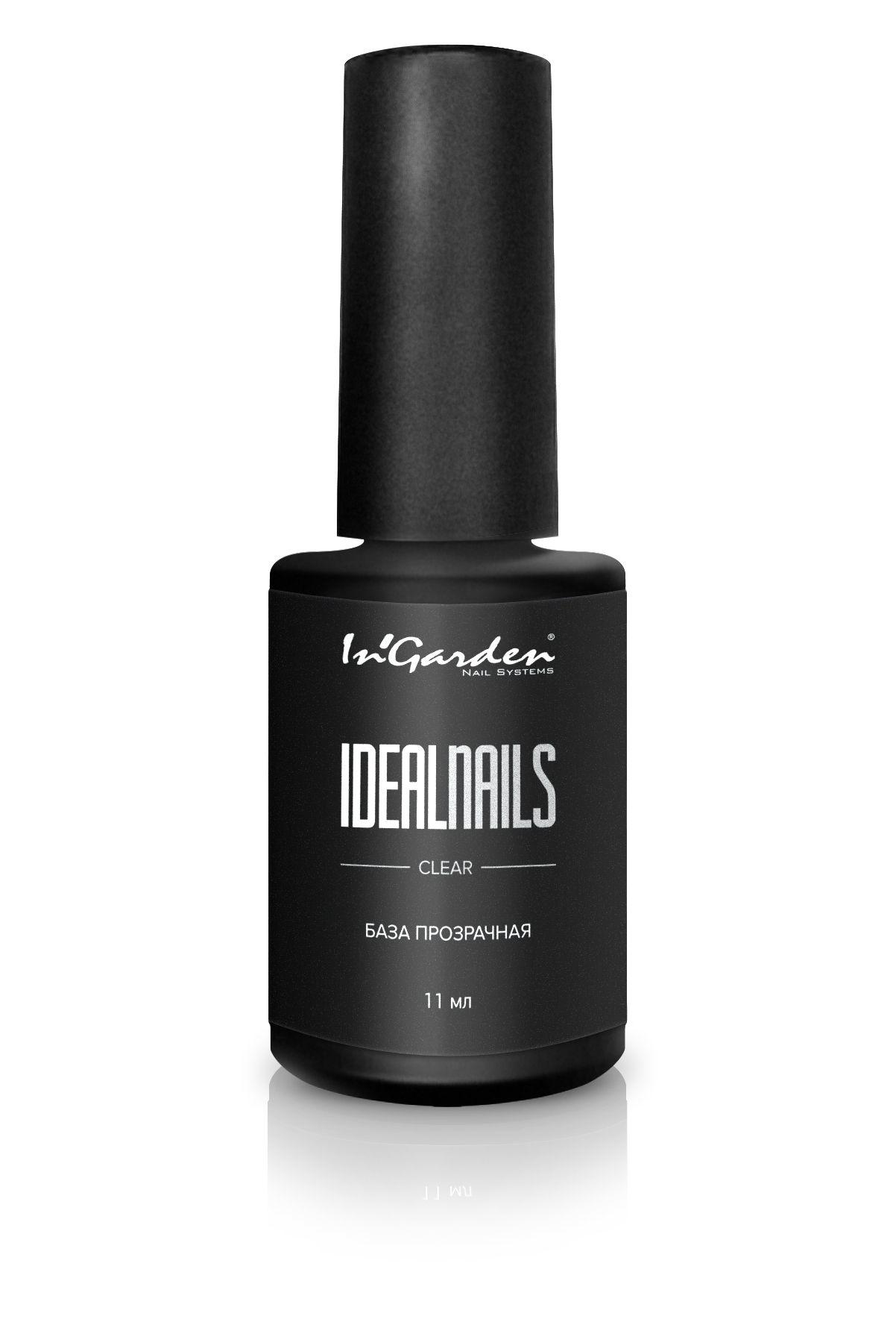 InGarden nail | База для ногтей прозрачная IDEAL NAILS 11мл Ингарден