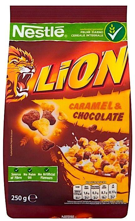 Сухой завтрак Nestle Lion хлопья Karmel/Czekolada 250гр (Европа)