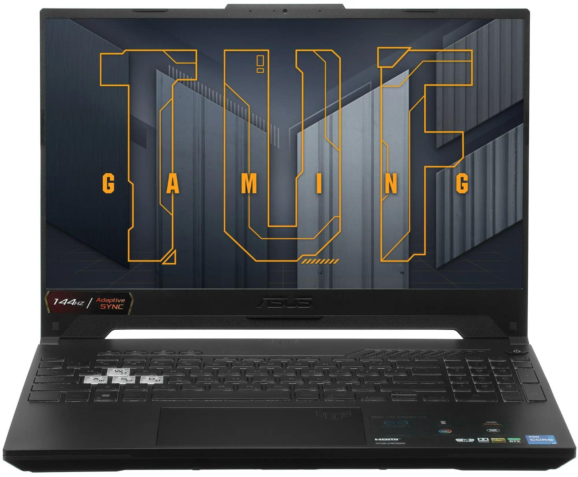 ASUS TUF Gaming F15 Игровой ноутбук 15.6", Intel Core i5-12500H, RAM 16 ГБ, SSD 512 ГБ, NVIDIA GeForce RTX 3050 для ноутбуков (4 Гб), Без системы, (90NR0GW1-M000P0), серый, Русская раскладка