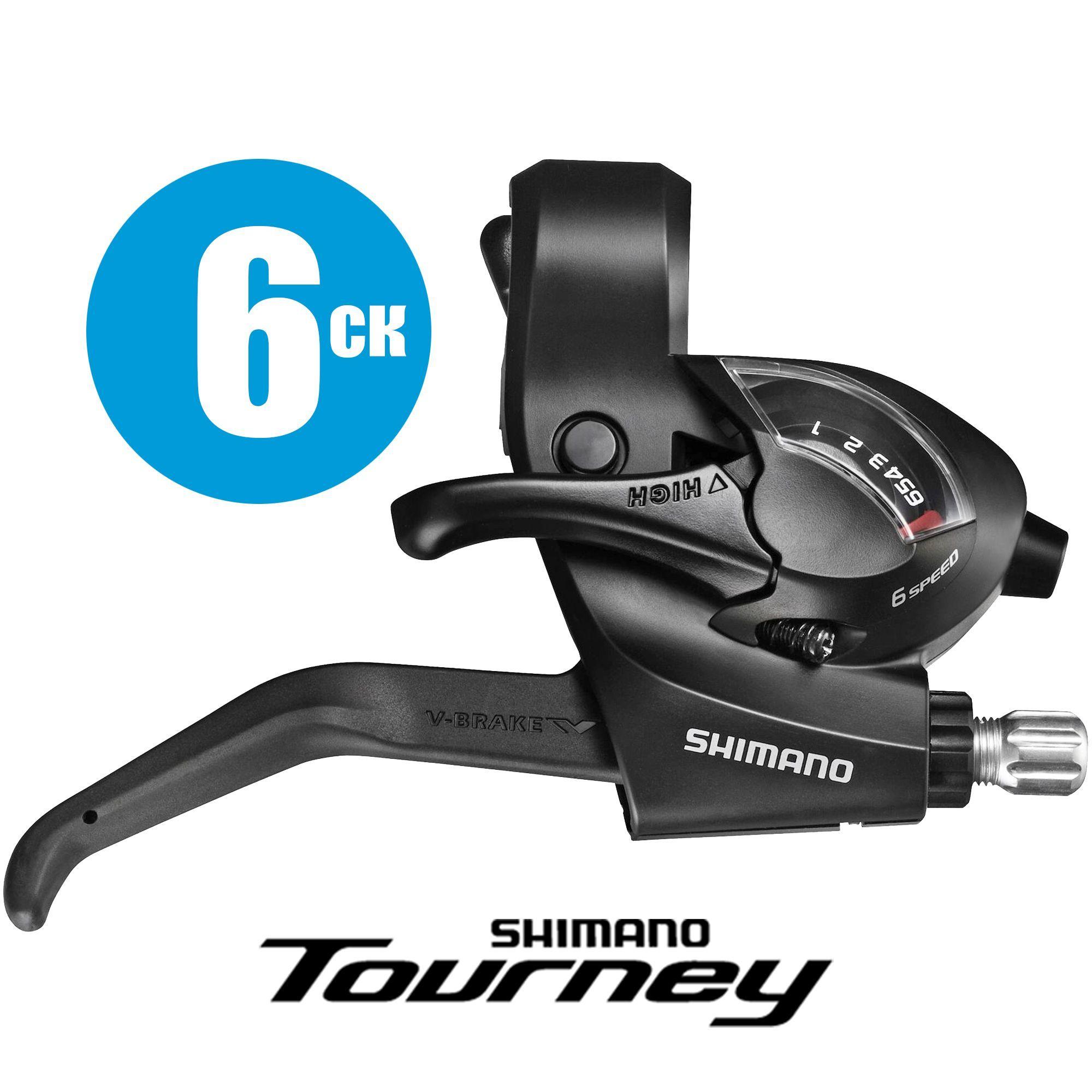 Шифтер ручка тормоза 6 скоростей правый 205 см, Shimano Tourney ST-EF41, OEM