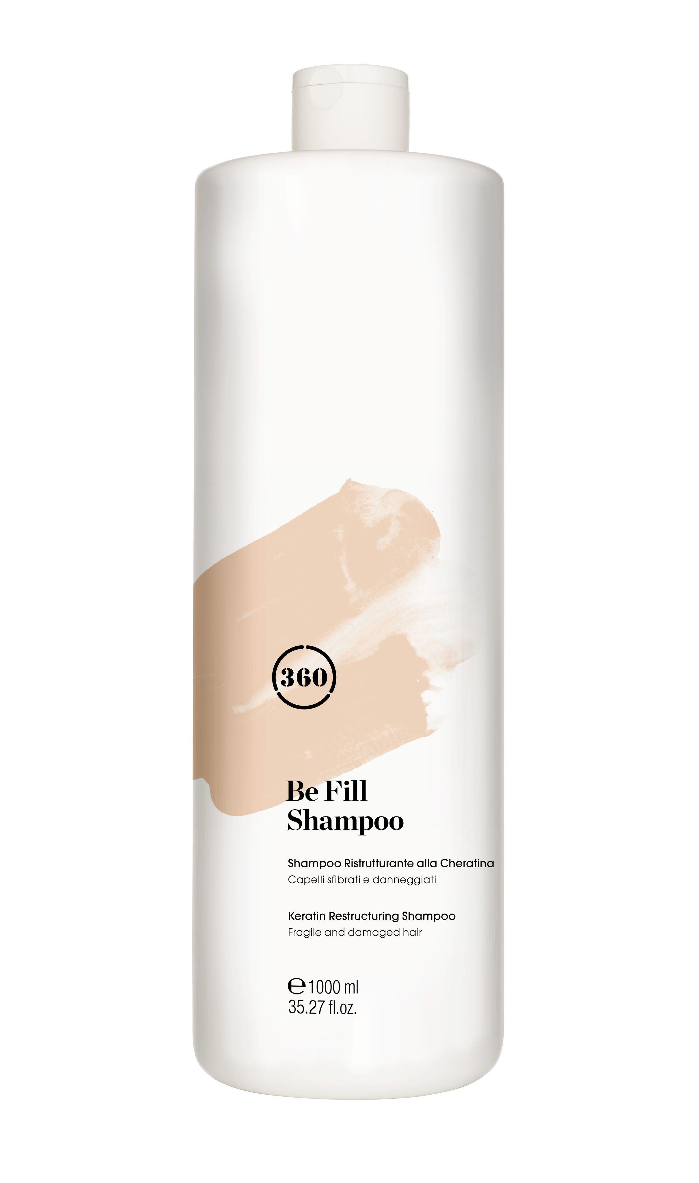 Реструктурирующий шампунь для волос с кератином - BE FILL SHAMPOO 360 Hair Professional 1000ML