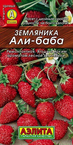 Земляника ремонтантная "Али-Баба" семена Аэлита для открытого грунта и теплицы, 0,04 гр