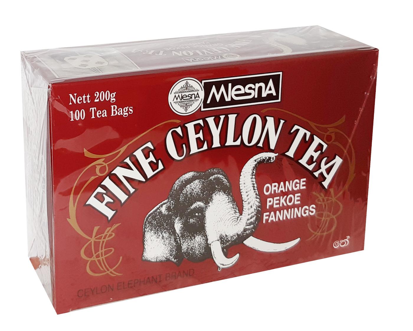 Чай черный Mlesna Fine Ceylon Tea 100 пакетиков по 2 грамма