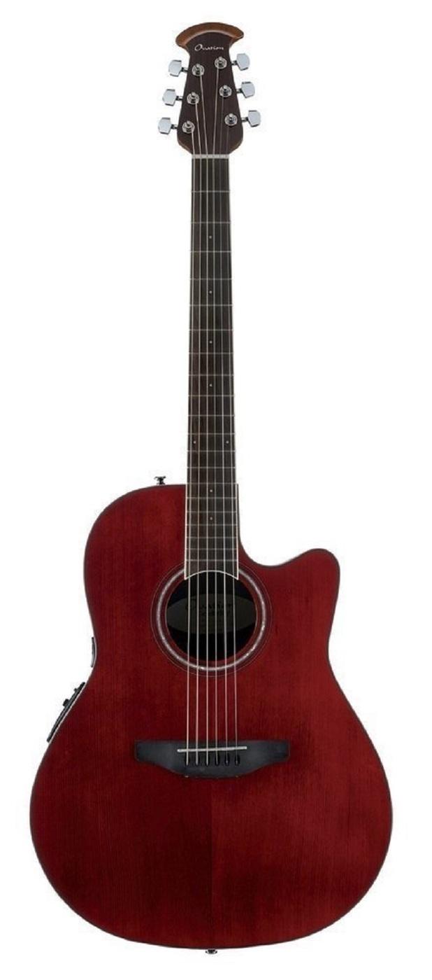 Ovation Электроакустическая гитара CS24-RR Celebrity Standard Mid Cutaway Ruby Red 6-струнная, корпус Ель