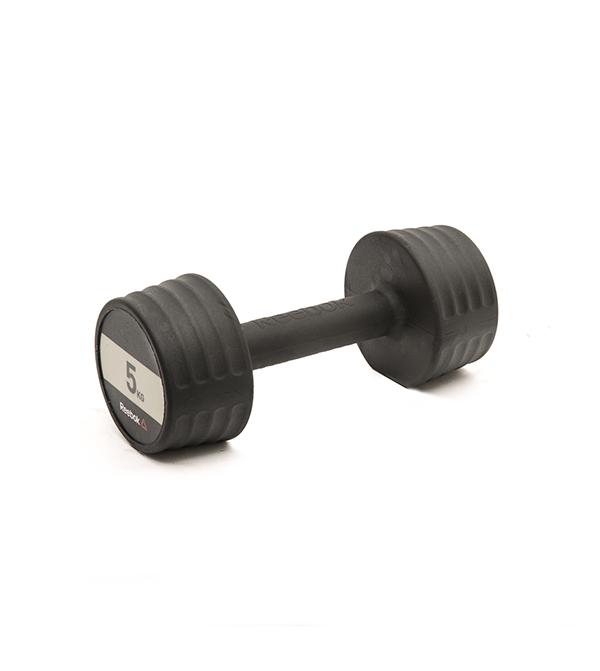 Гантели обрезиненные REEBOK Dumbbell, 2 шт. по 5 кг, пара